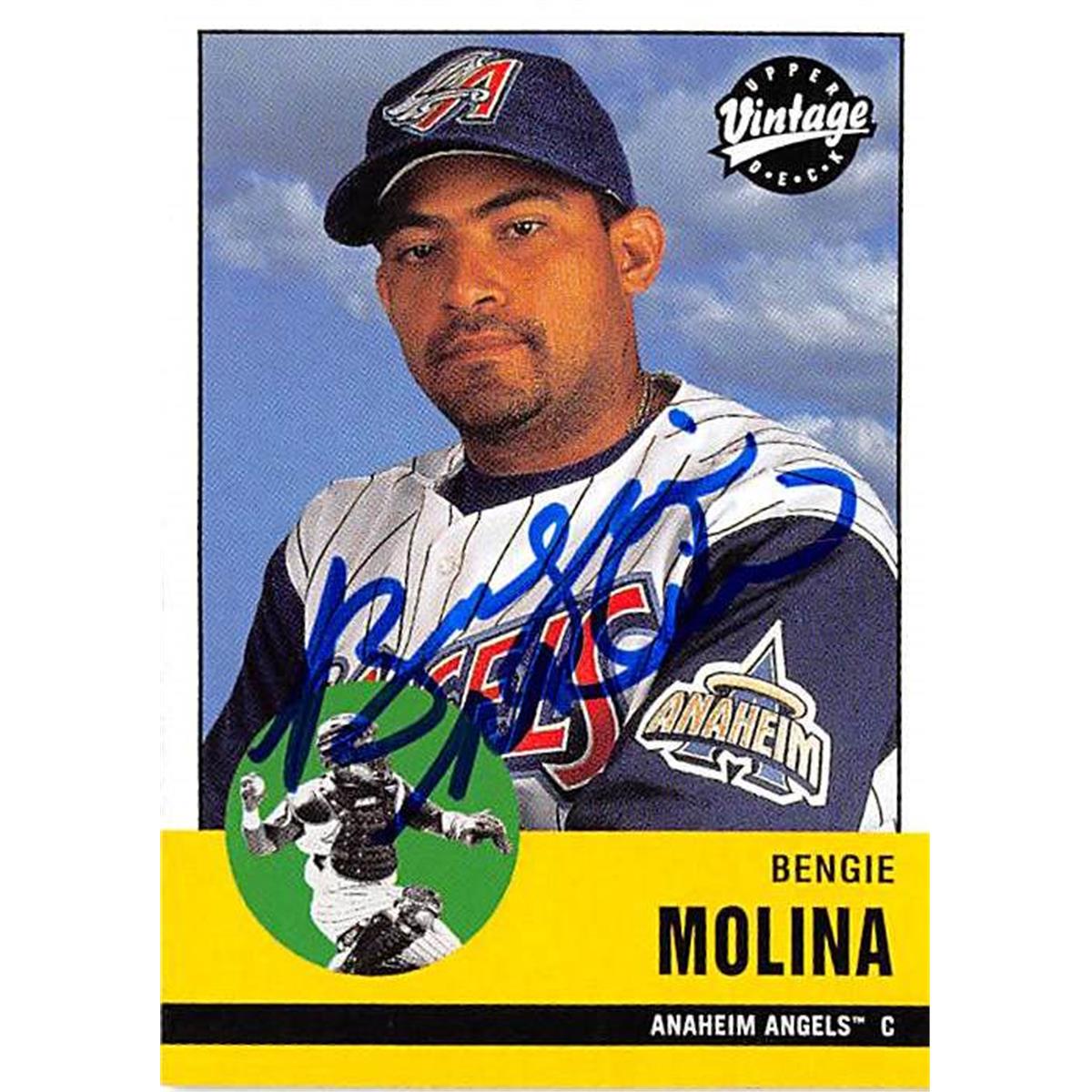 Picture of Autograph Warehouse 366058 Bengie Molina Autographed Baseball Card - 2001 Upper Deck Vintage 4