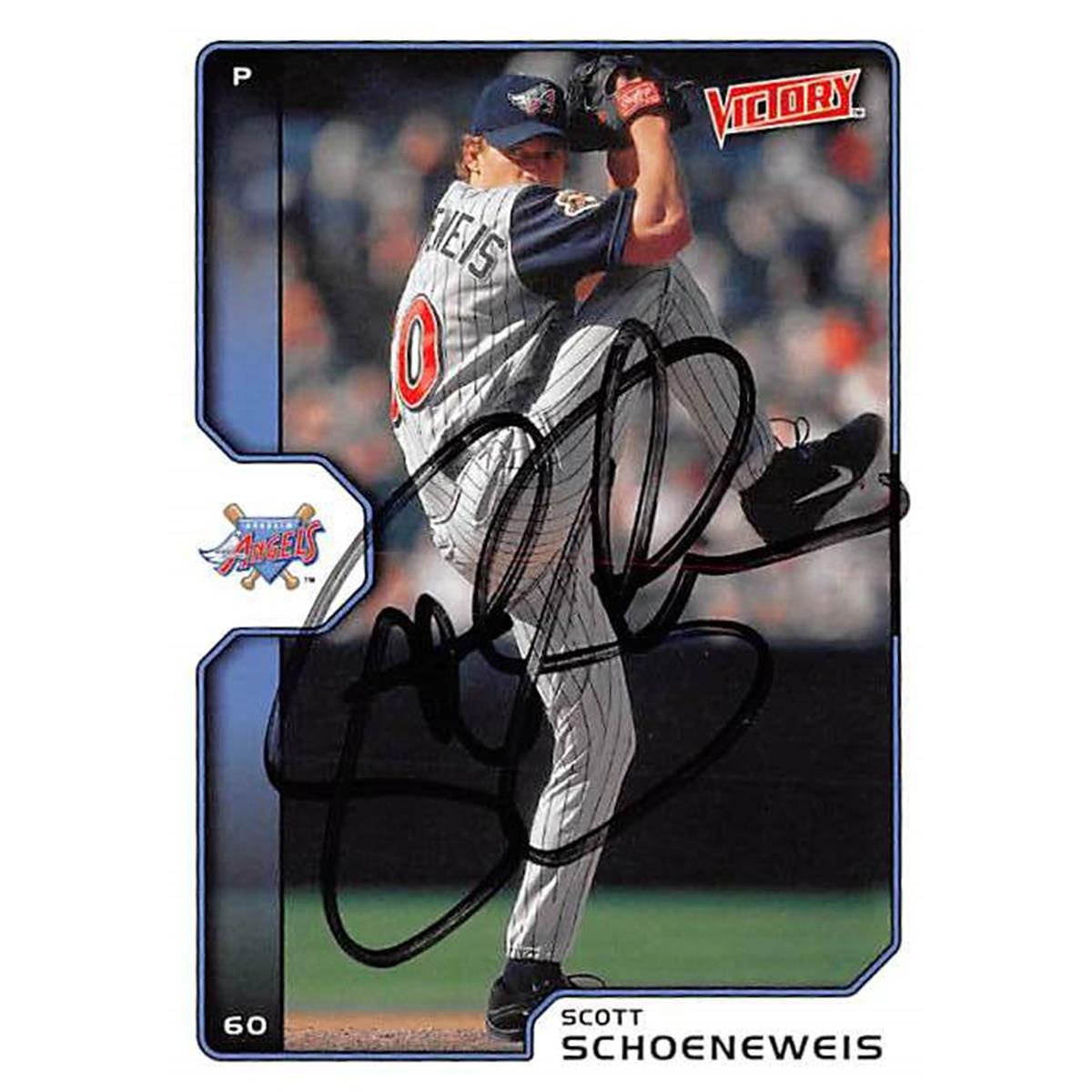Picture of Autograph Warehouse 366233 Scott Schoeneweis Autographed Baseball Card - 2002 Upper Deck Victory 15