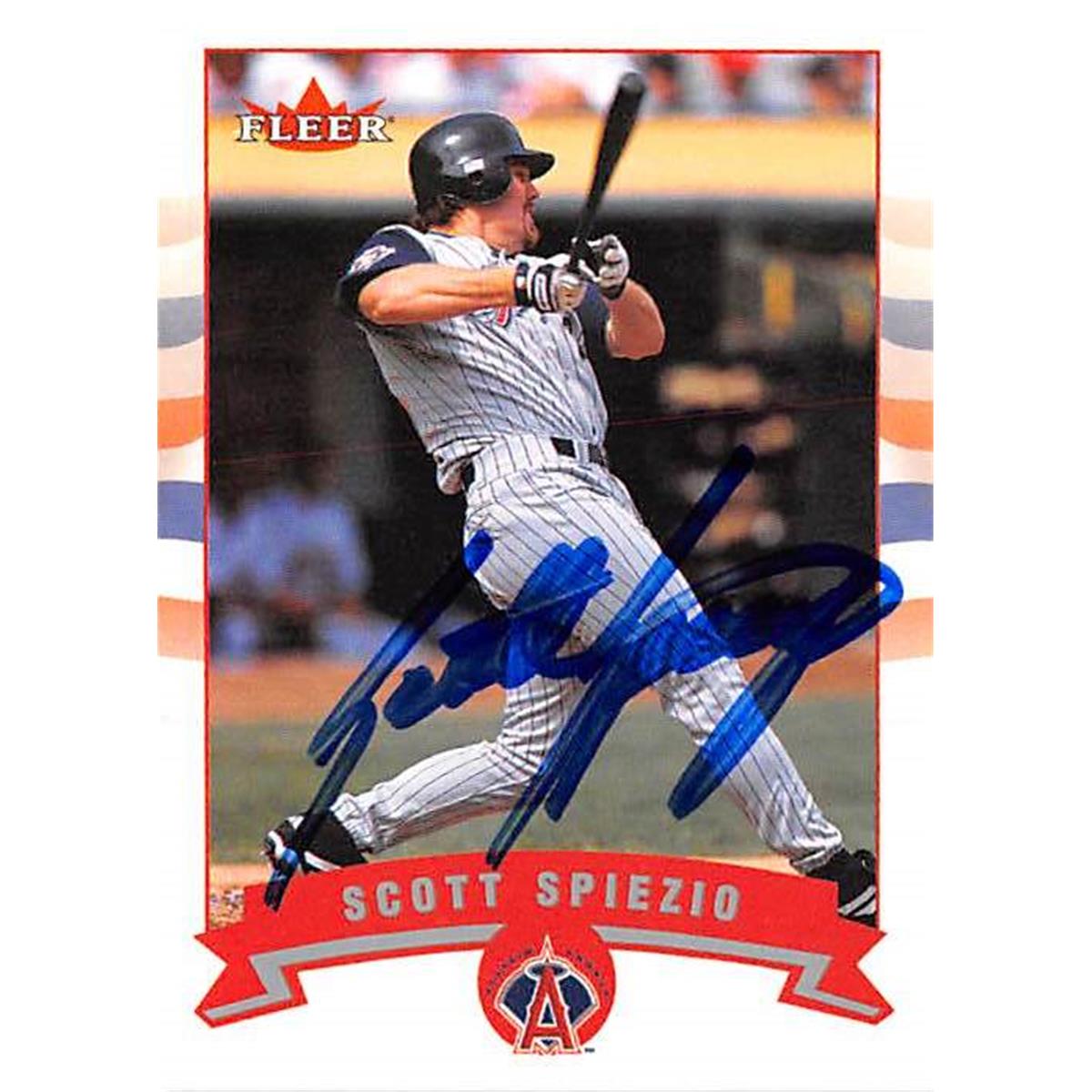 Picture of Autograph Warehouse 366271 Scott Spiezio Autographed Baseball Card - 2002 Fleer 259