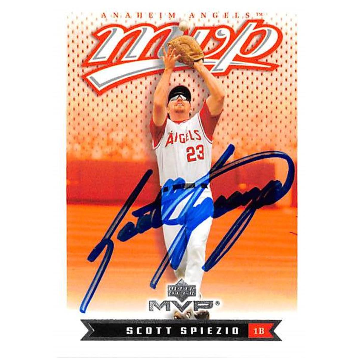 Picture of Autograph Warehouse 366274 Scott Spiezio Autographed Baseball Card - 2003 Upper Deck MVP 221