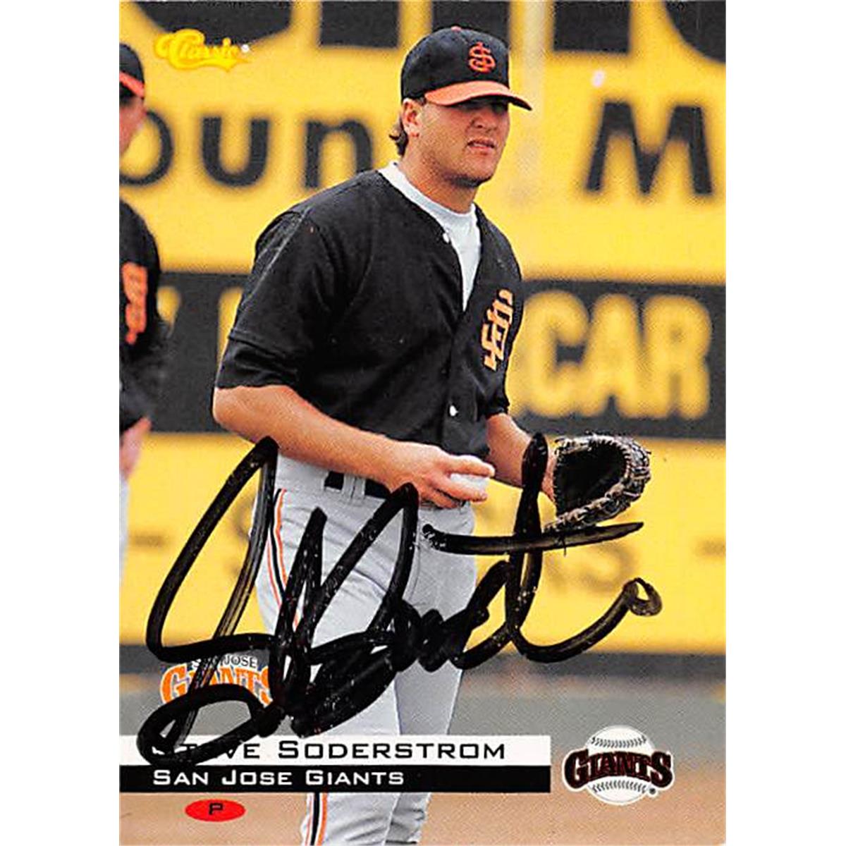 Picture of Autograph Warehouse 366482 Steve Soderstrom Autographed Baseball Card - 1994 Classic Minor League Rookie 165