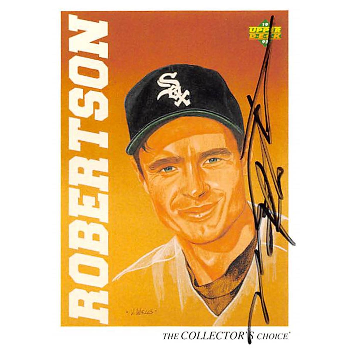366512 Mike Robertson Autographed Baseball Card - 1992 Upper Deck Top Prospect 48