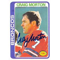 Picture of Autograph Warehouse 366693 Craig Morton Autographed Football Card - 1978 Topps 405