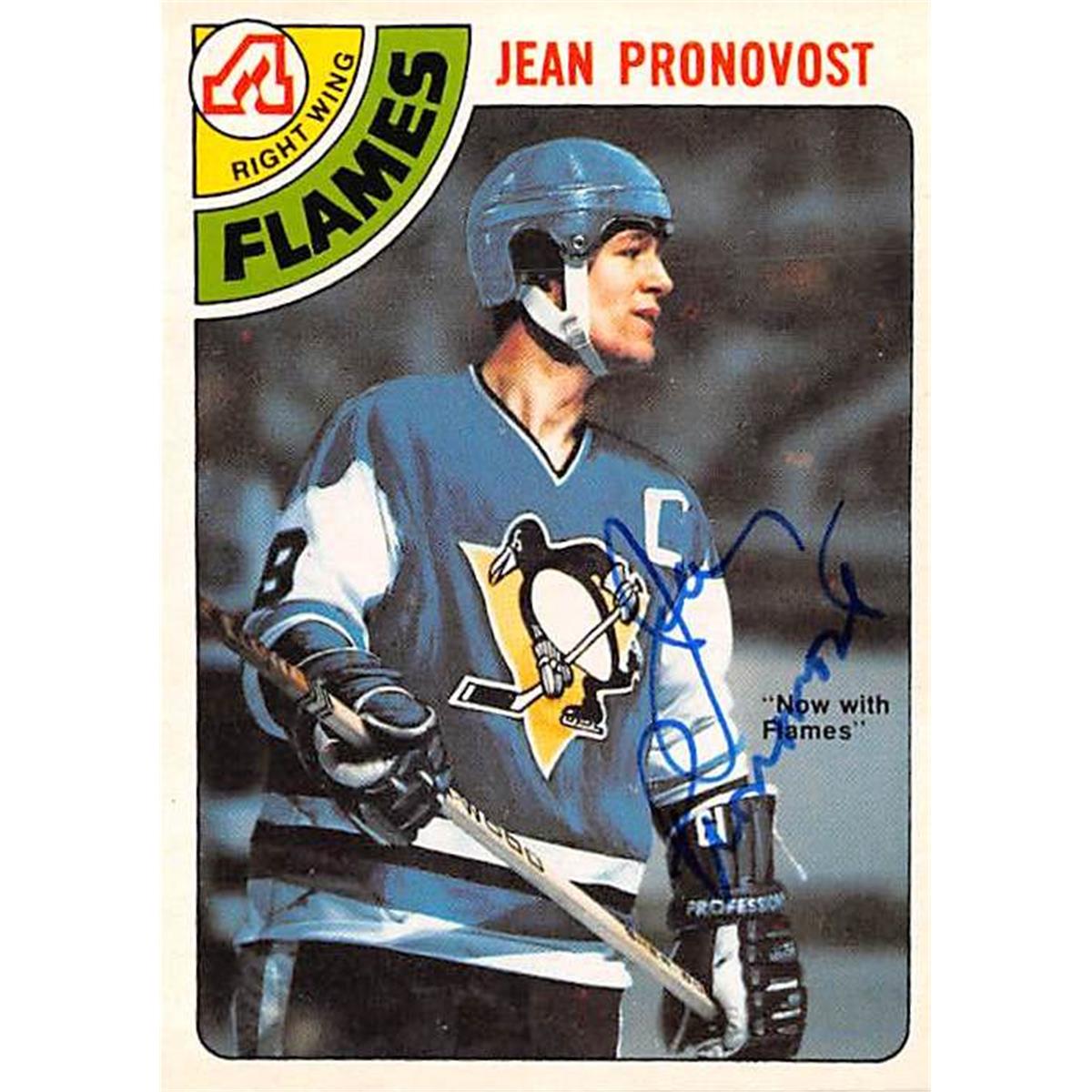Picture of Autograph Warehouse 366718 Jean Pronovost Autographed Hockey Card -1978 O Pee Chee 184