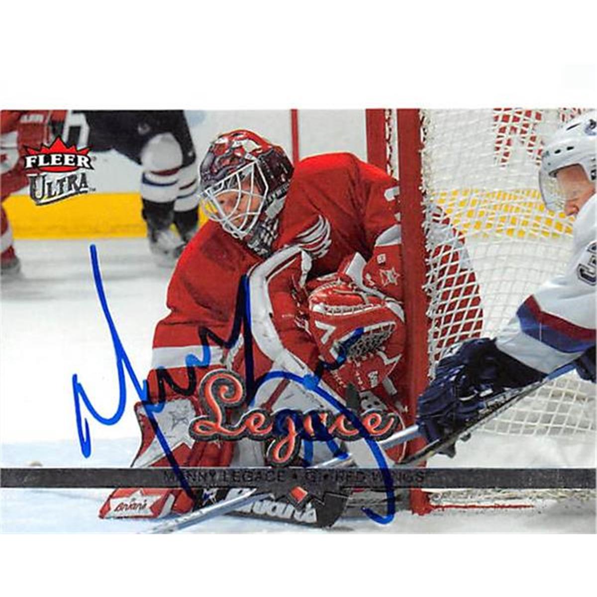 Picture of Autograph Warehouse 366719 Manny Legace Autographed Hockey Card - 2004 Fleer Ultra 73