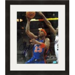 410063 Quentin Richardson Autographed 8 x 10 in. Photo New York Knicks Matted & Framed