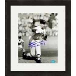 422194 Don Schwall Autographed 8 x 10 in. Photo Boston Red Sox Inscribed 1961 AL ROY Matted & Framed
