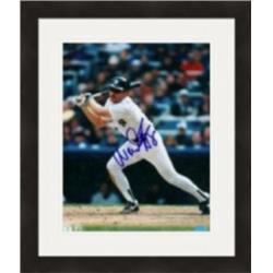 422233 Wade Boggs Autographed 8 x 10 in. Photo New York Yankees No.1 Matted & Framed