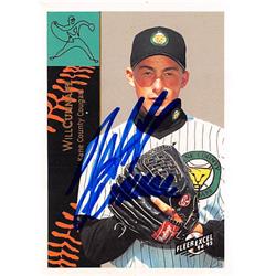 421208 Will Cunnane Autographed Baseball Card Florida Marlins Kane County Cougars FT 1994 Fleer Excel No.194