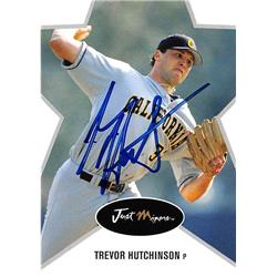 421377 Trevor Hutchinson Autographed Baseball Card Florida Marlins University California Golden Bears FT 2003 Just Minors No.29