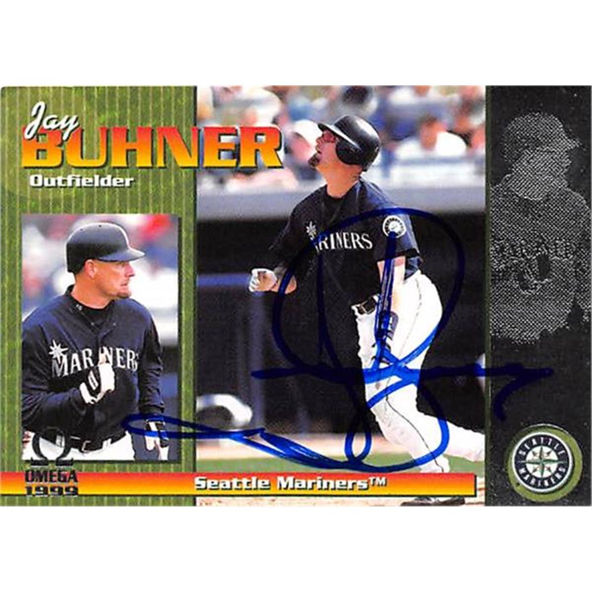 421537 Jay Buhner Autographed Baseball Card Seattle Mariners 1999 Pacific Omega No.225