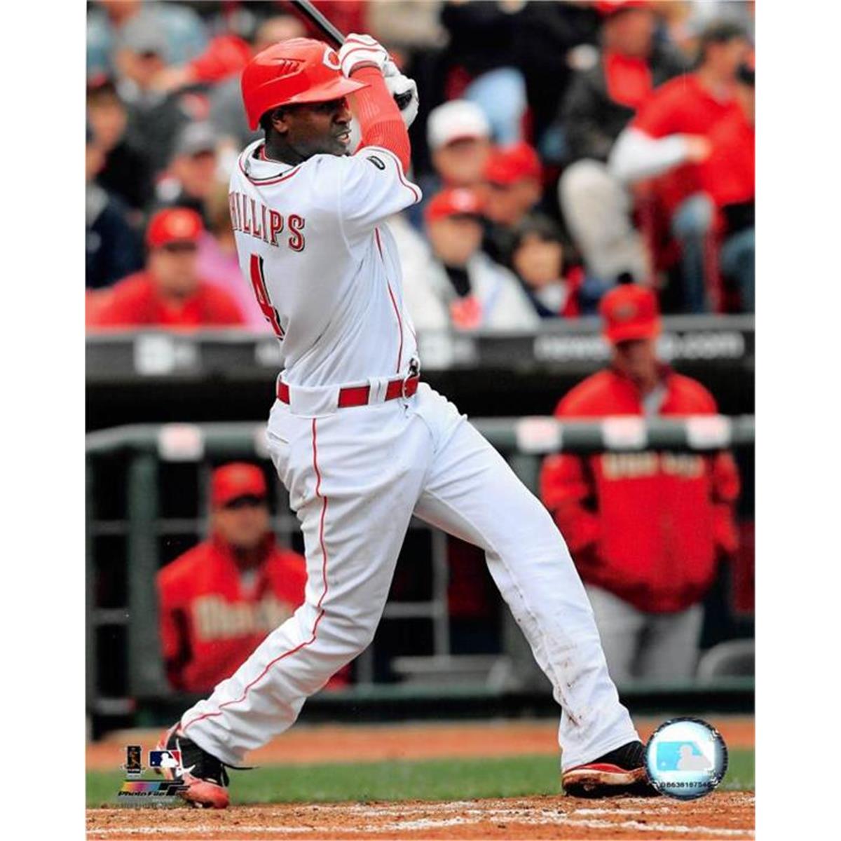 410274 Brandon Phillips Photo Size 8 x 10 in. Cincinnati Reds All Star Unsigned No.2 -  Autograph Warehouse