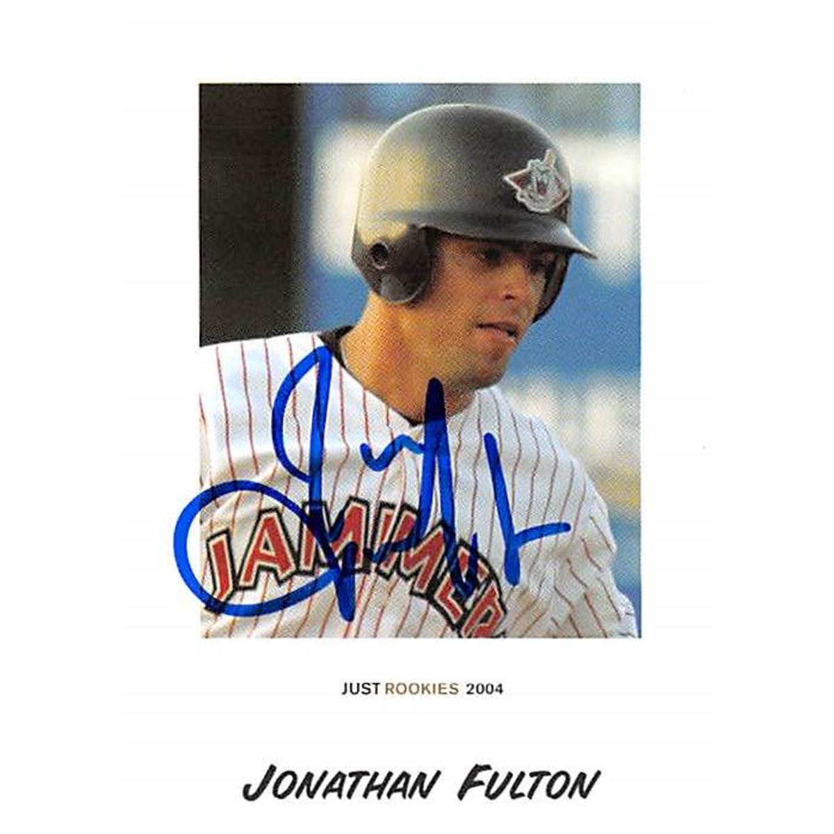 421295 Jonathan Fulton Autographed Baseball Card Florida Marlins FT 2004 Just Minors No.28