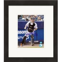 421833 Jason Phillips Autographed 8 x 10 in. Photo New York Mets The Stuart Bob Edition No.2 Matted & Framed
