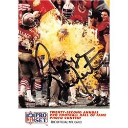 George Seifert Autographed Football Card San Francisco 49ers Super Bowl Coach 1990 Pro Set No.795 Gatorade Dunk