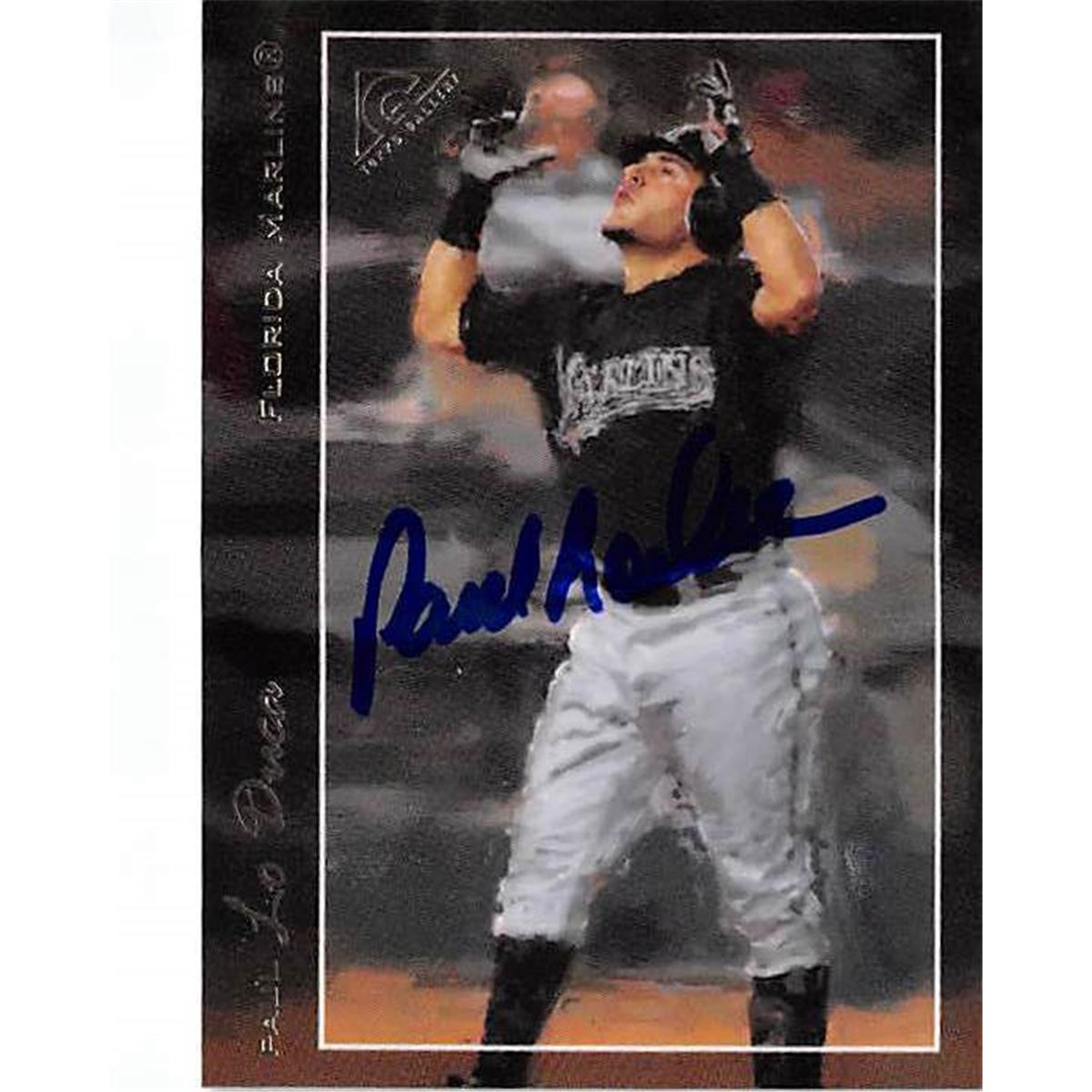 421495 Paul LoDuca Autographed Baseball Card Florida Marlins 2005 Topps Gallery No.95 Refractor