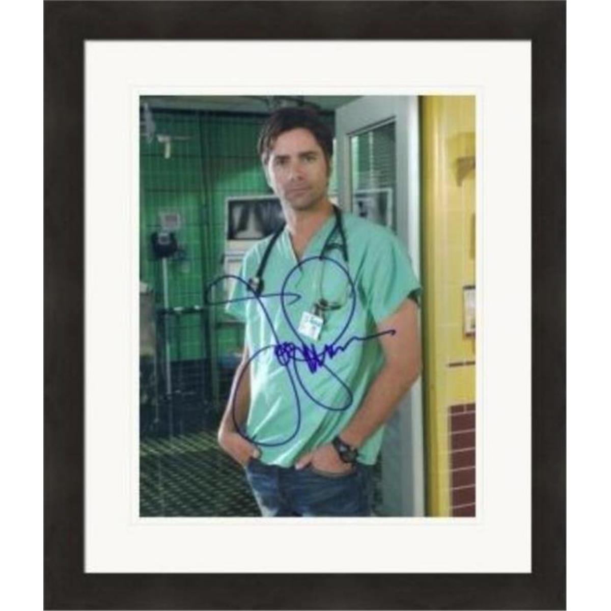 420866 John Stamos Autographed 8 x 10 in. Photo ER No.NG1 Matted & Framed -  Autograph Warehouse