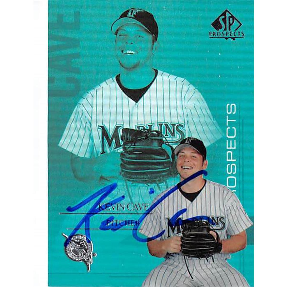 421207 Kevin Cave Autographed Baseball Card Florida Marlins FT 2004 Upper Deck SP No.144 Prospects
