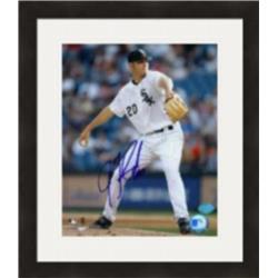 422217 Jon Garland Autographed 8 x 10 in. Photo Chicago White Sox Matted & Framed