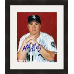422231 Magglio Ordonez Autographed 8 x 10 in. Photo Chicago White Sox No.1 Matted & Framed