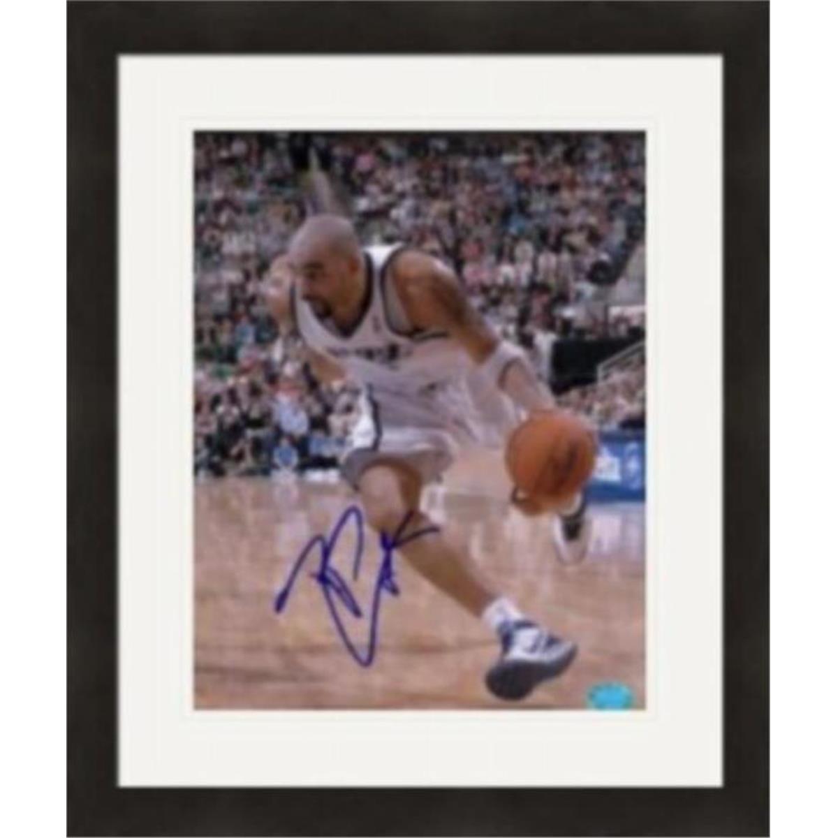410046 Carlos Boozer Autographed 8 x 10 in. Photo Utah Jazz No.1 Matted & Framed -  Autograph Warehouse