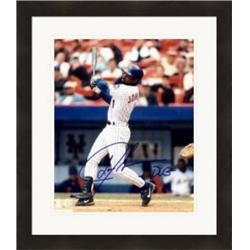 410486 Lance Johnson Autographed 8 x 10 in. Photo New York Mets 1996 NL All Star Matted & Framed