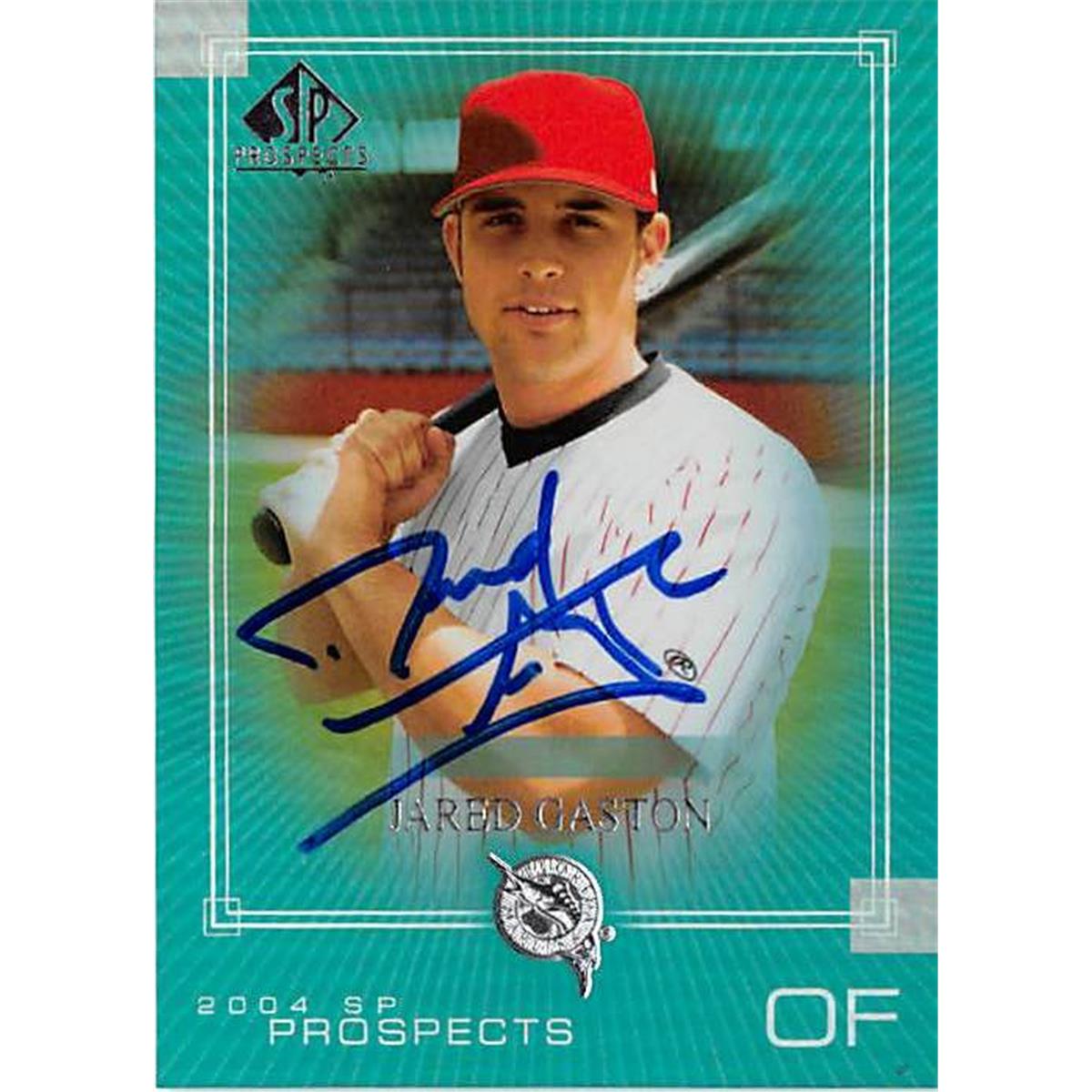 421329 Jared Gaston Autographed Baseball Card Florida Marlins FT 2004 Upper Deck SP No.223 Prospects