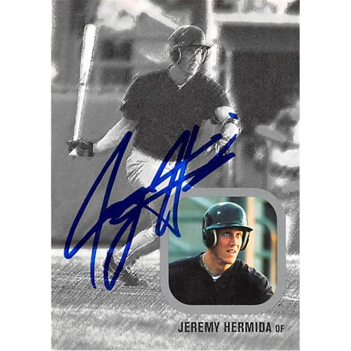421393 Jeremy Hermida Autographed Baseball Card Florida Marlins FT 2002 Just Minors No.03