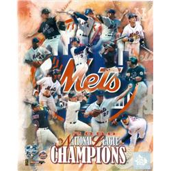 443226 8 x 10 in. New York Mets 2000 National League Champion Mike Piazza Robin Ventura Al Leiter Photo Frame -  Autograph Warehouse