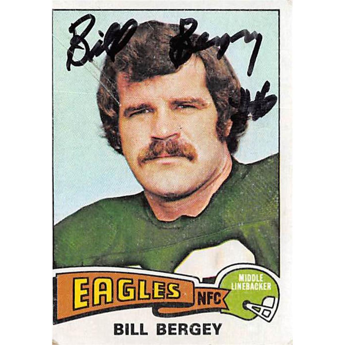 Picture of Autograph Warehouse 443916 Philadelphia Eagles 1975 Topps 451 Bill Bergey Autographed Football Card