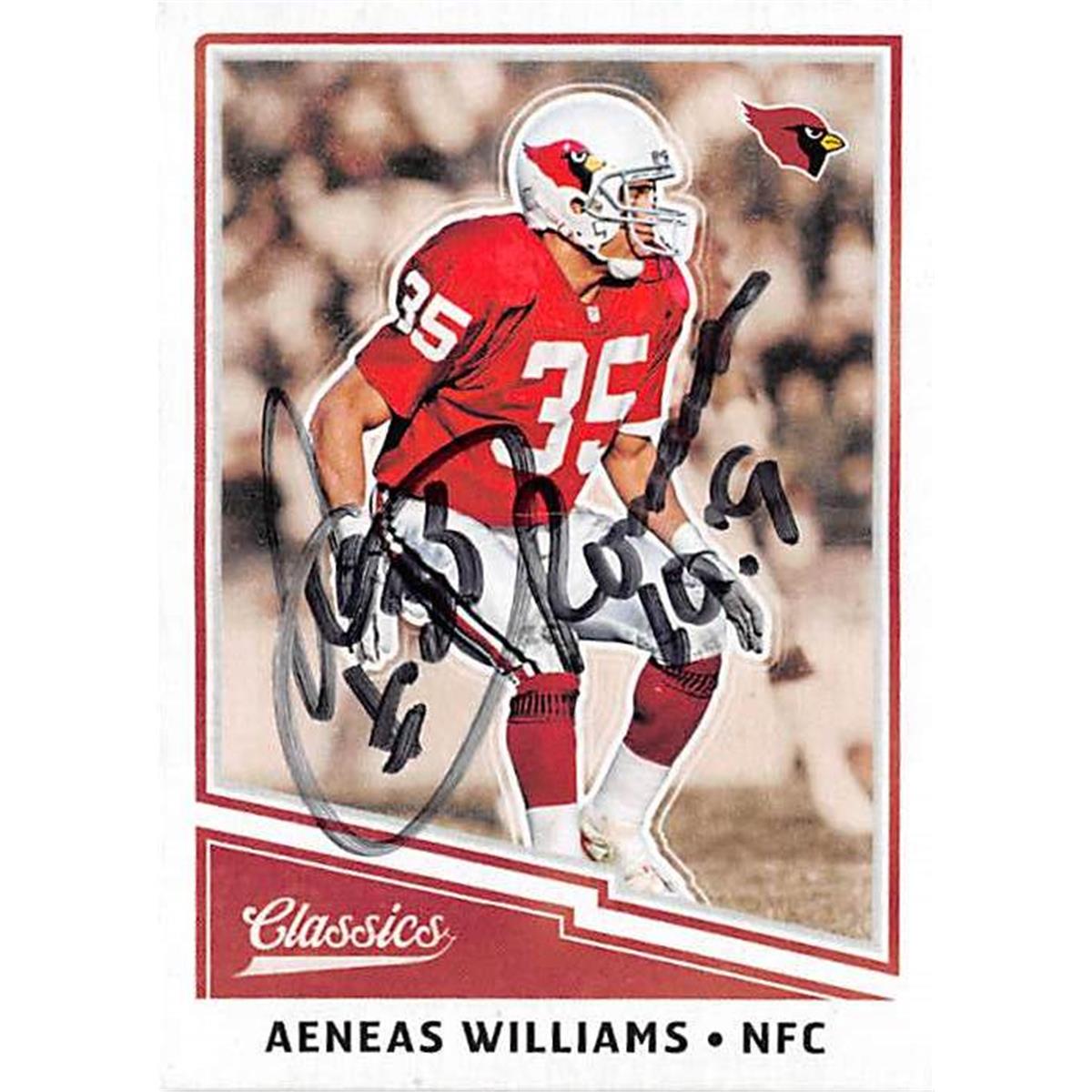 Picture of Autograph Warehouse 443923 Arizona Cardinals 2017 Classics 131 Aeneas Williams Autographed Football Card
