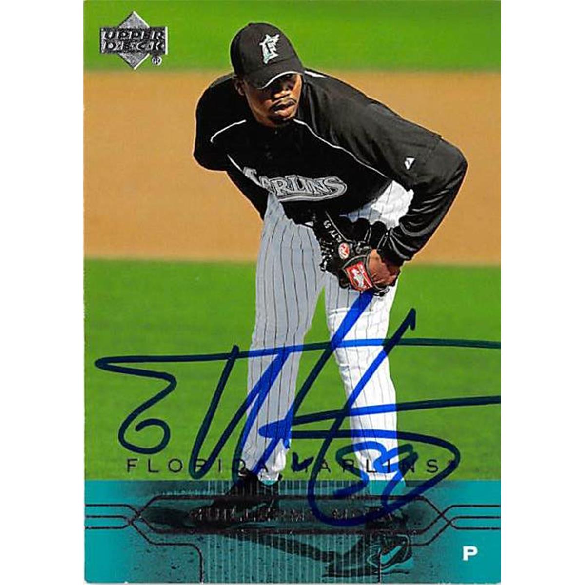 444040 University of Florida 2005 Upper Deck 350 Guillermo Mota Autographed Baseball Card