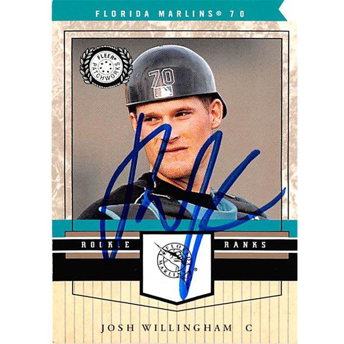 444208 University of Florida 2003 Fleer Patchworks 100 Josh Willingham Autographed Baseball Card