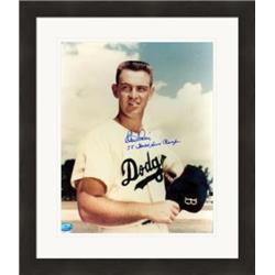 432704 8 x 10 in. Los Angeles Dodgers Clem Labine Autographed SC4 Inscribed 55 World Series Champions Matted & Framed Photo