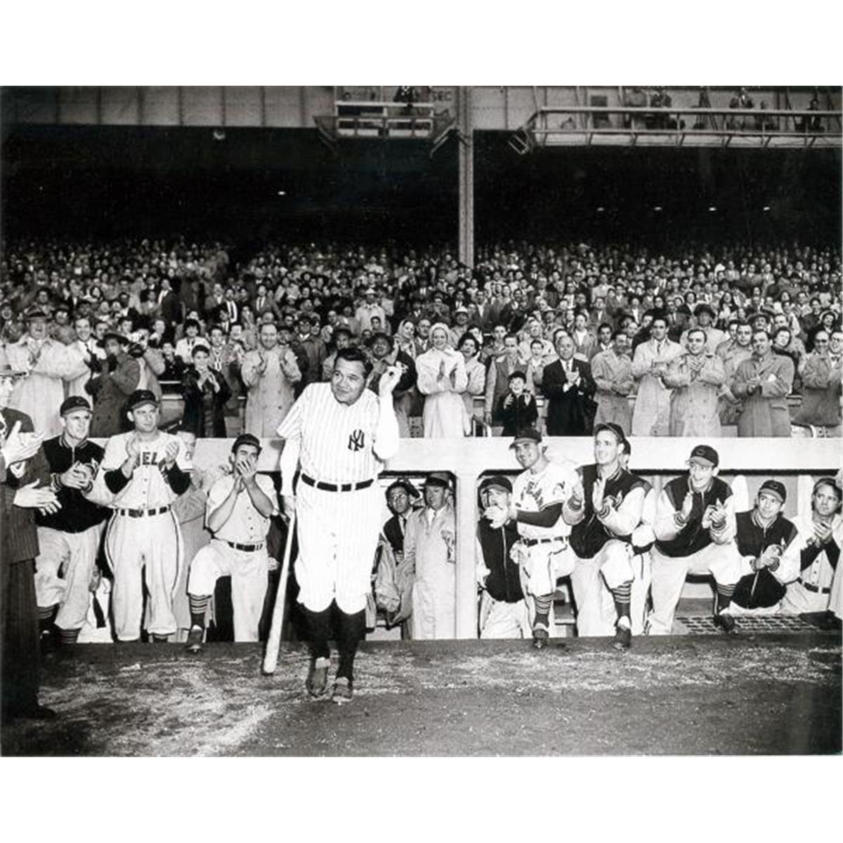 8 x 10 in. New York Yankees No.4 Babe Ruth Photo Frame