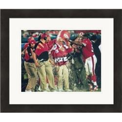 433056 8 x 10 in. San Francisco 49ers George Seifert Autographed SC3 Gatorade Dunking Matted & Framed Photo