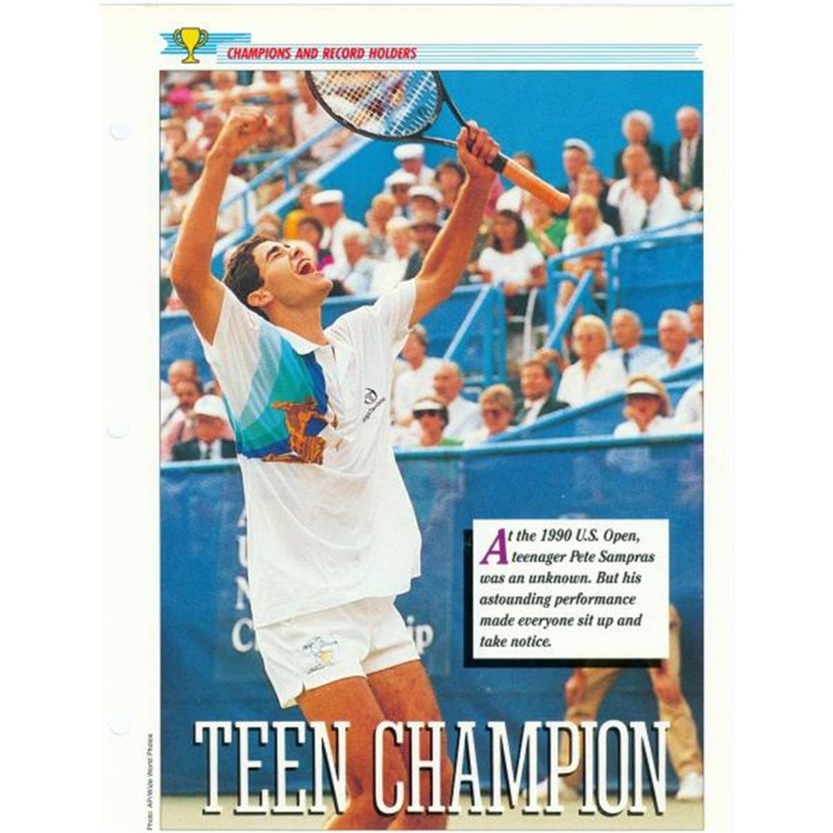 Picture of Autograph Warehouse 443627 8 x 10 in. Pete Sampras Binder Page