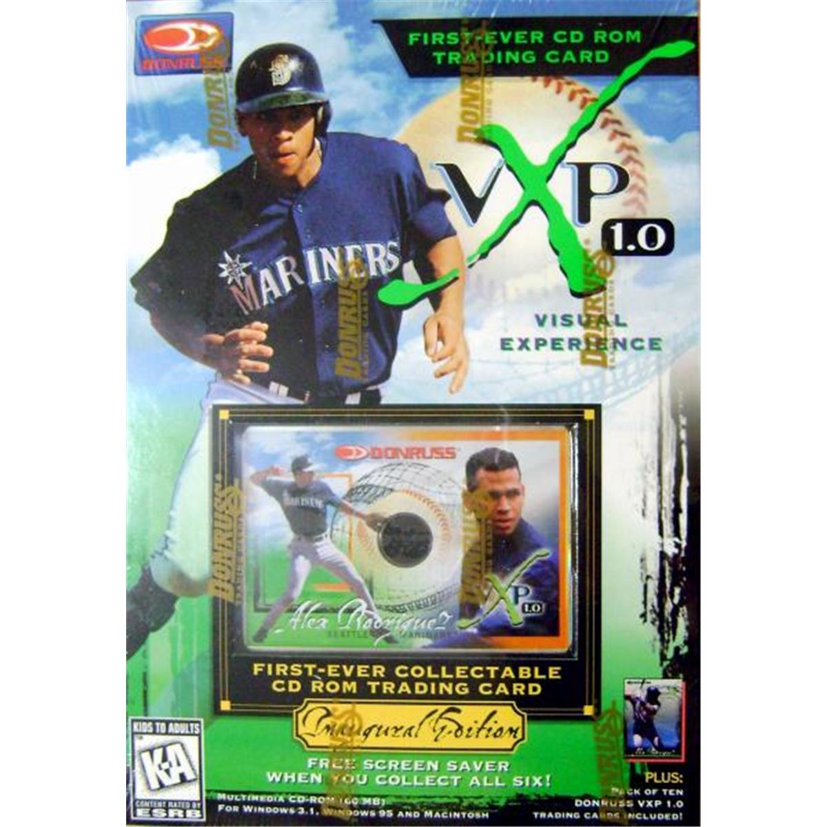 443727 Seattle Mariners 1997 Donruss VXP 1.0 Alex Rodriguez CD Rom Trading & Baseball Card