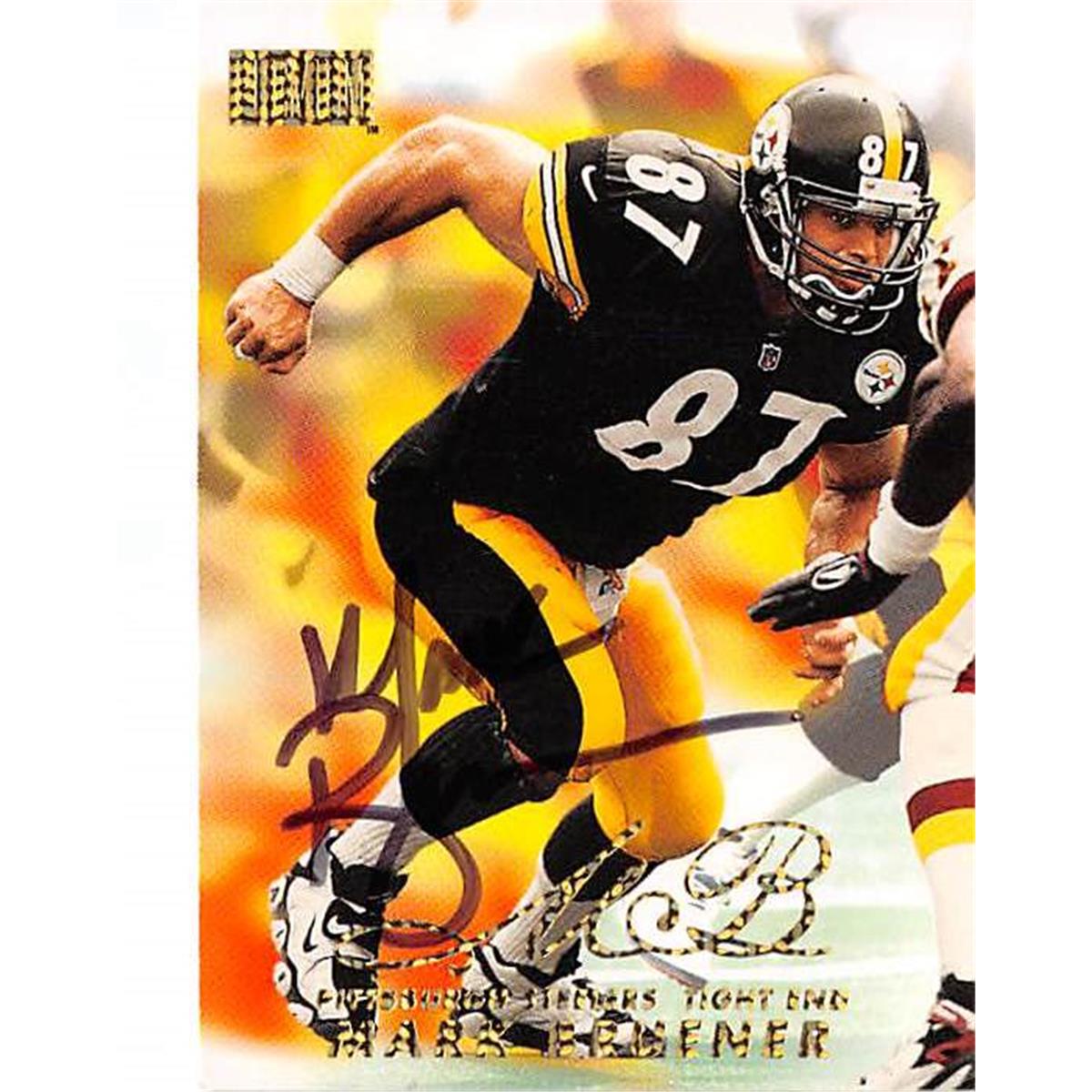 Picture of Autograph Warehouse 443959 Pittsburgh Steelers 1998 Skybox Premium 191 Mark Bruener Autographed Football Card