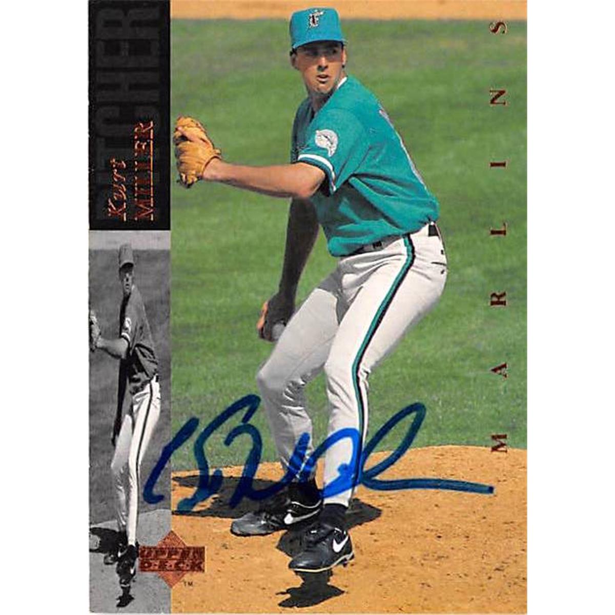 444055 University of Florida 1994 Upper Deck 307 Kurt Miller Autographed Baseball Card