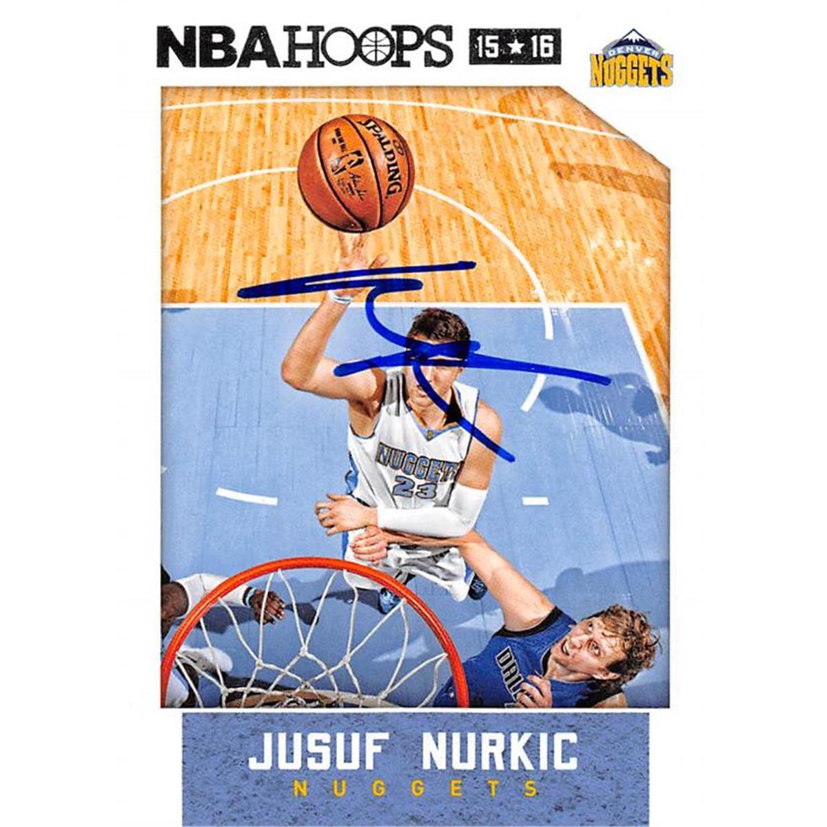 Picture of Autograph Warehouse 444480 Denver Nuggets 2015 Panini Hoops 32 Jusuf Nurkic Autographed Basketball Card
