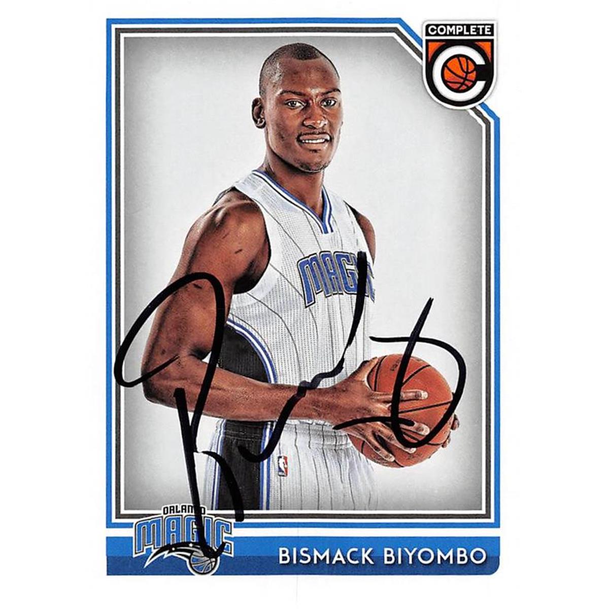 Picture of Autograph Warehouse 444532 Orlando Magic 2016 Panini Complete 183 Bismack Biyombo Autographed Basketball Card