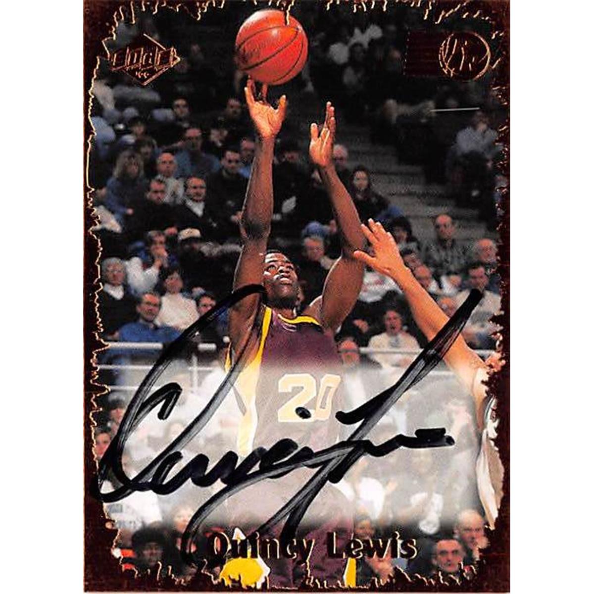 Picture of Autograph Warehouse 444446 University of Minnesota 1999 Collectors Edge Rookie RR29 Quincy Lewis Autographed Basketball Card