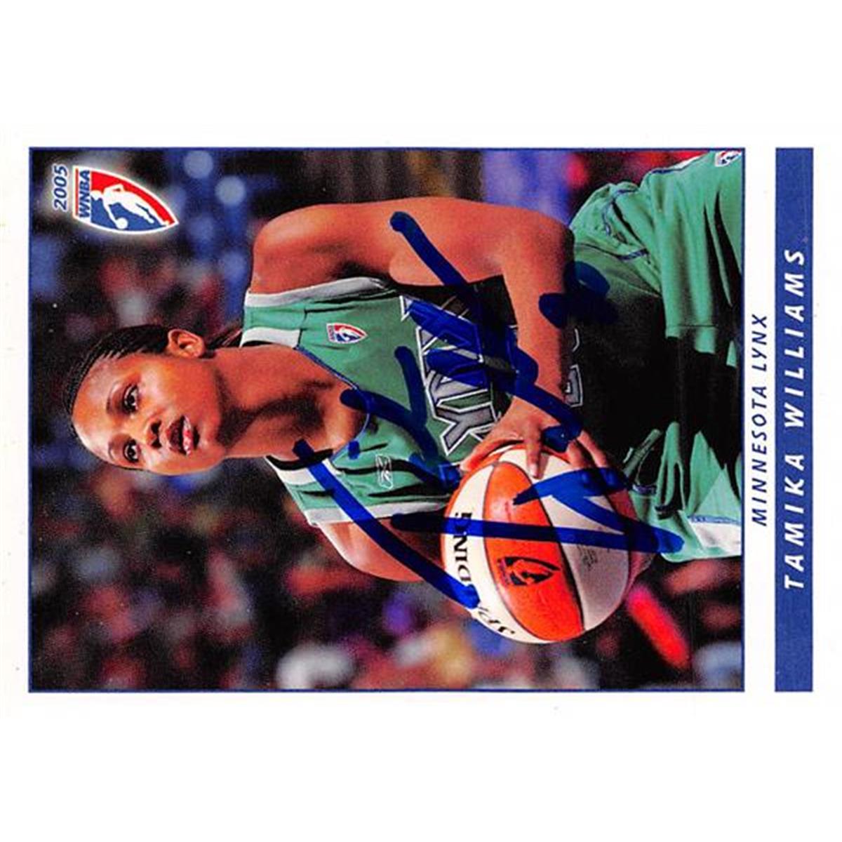 Picture of Autograph Warehouse 444563 University of Minnesota 2005 WNBA Enterprises 31 Tamika Williams Autographed Basketball Card