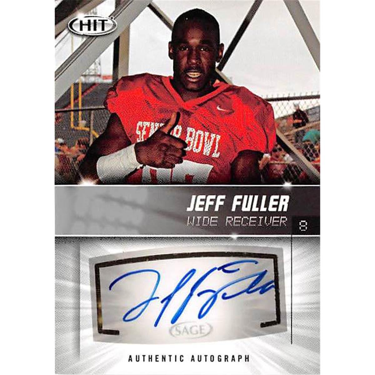 Picture of Autograph Warehouse 444635 Texas A&M University 2012 Sage Hit Rookie A9 Jeff Fuller Autographed Football Card