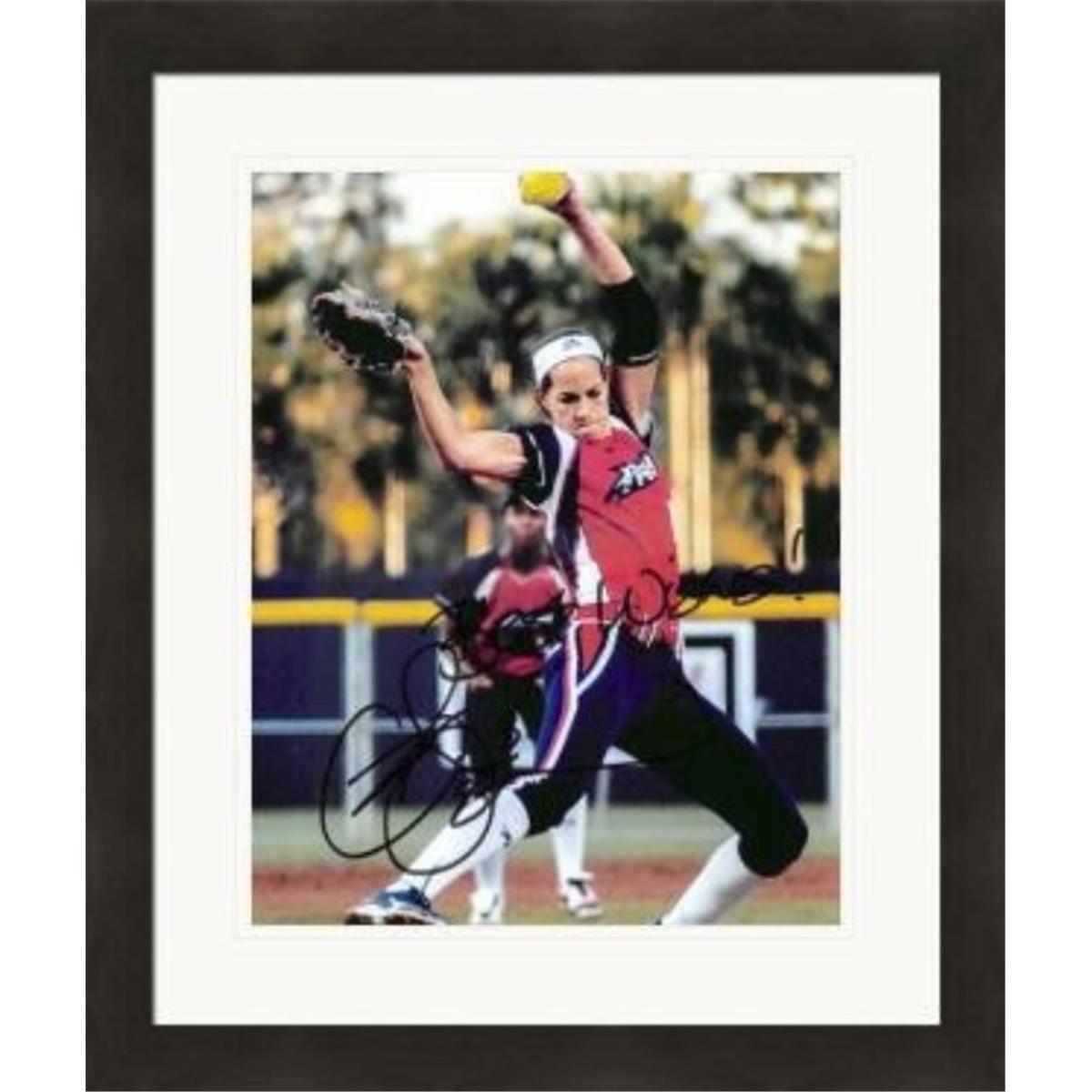 454843 8 x 10 in. Cat Osterman Autographed SC8 Matted & Framed Photo -  Autograph Warehouse