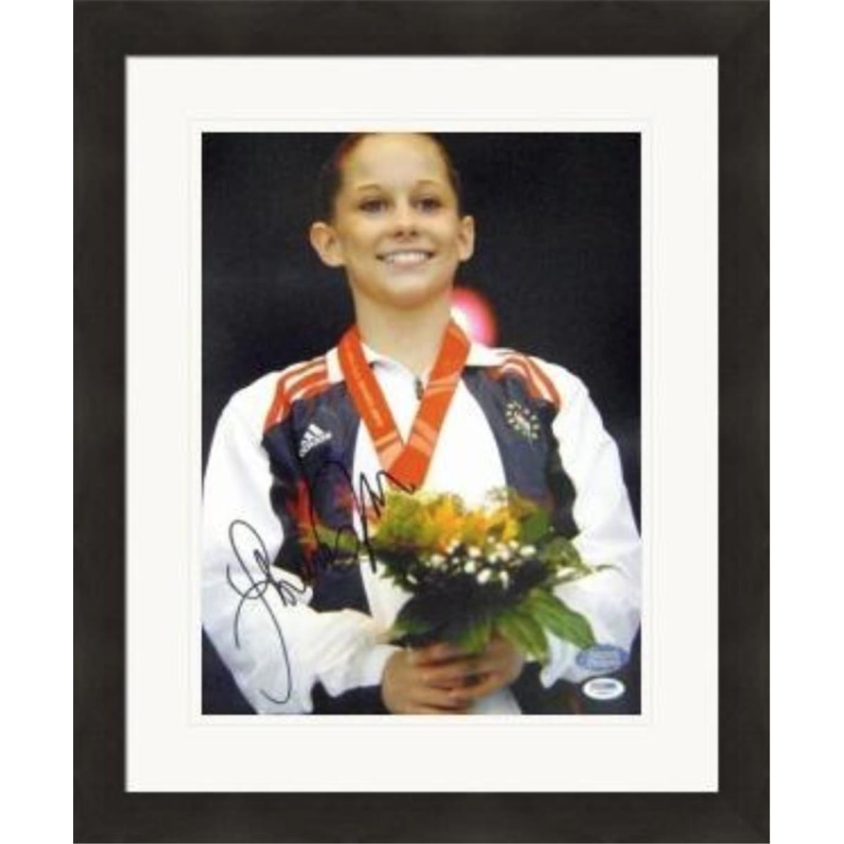 454916 11 x 14 in. Shawn Johnson Autographed A1-PSA Matted & Framed Photo