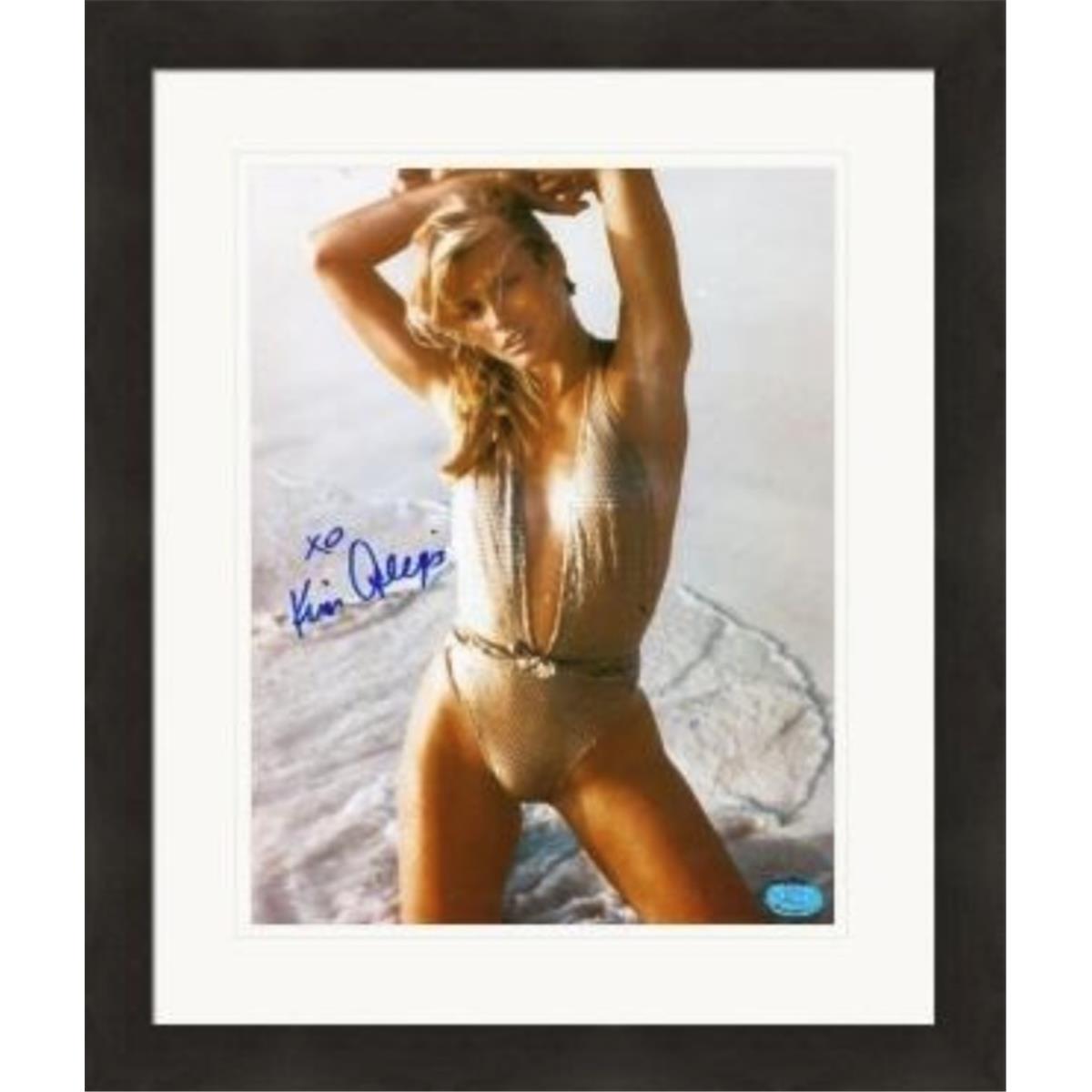 465054 8 x 10 in. Kim Alexis Autographed Matted & Framed Photo
