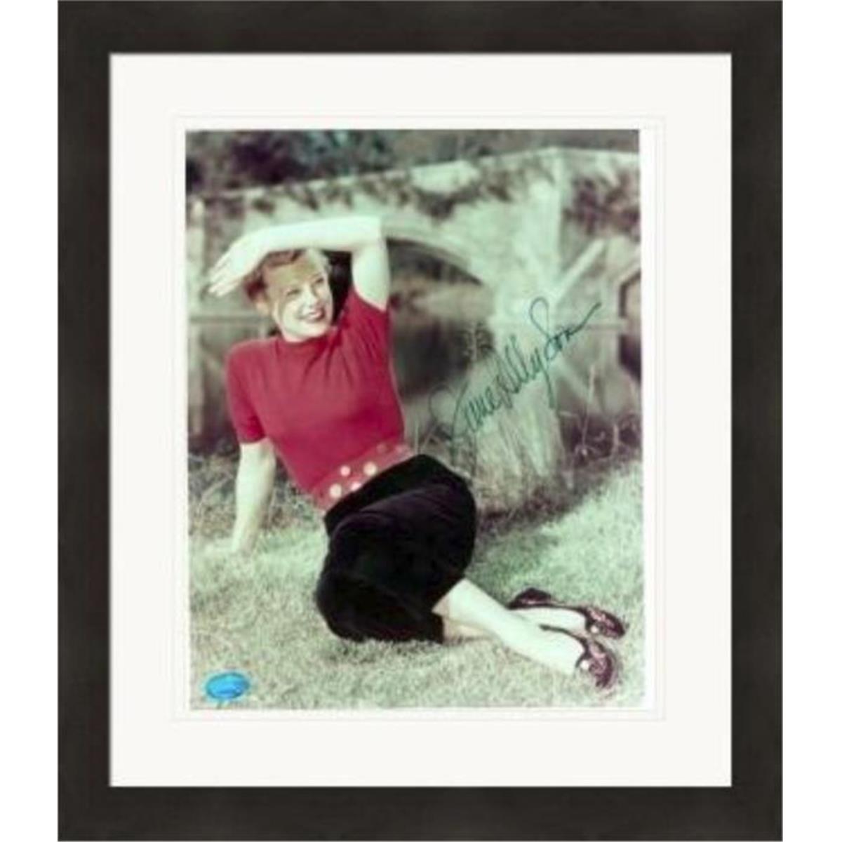 465056 8 x 10 in. June Allyson Autographed 2 Matted & Framed Photo