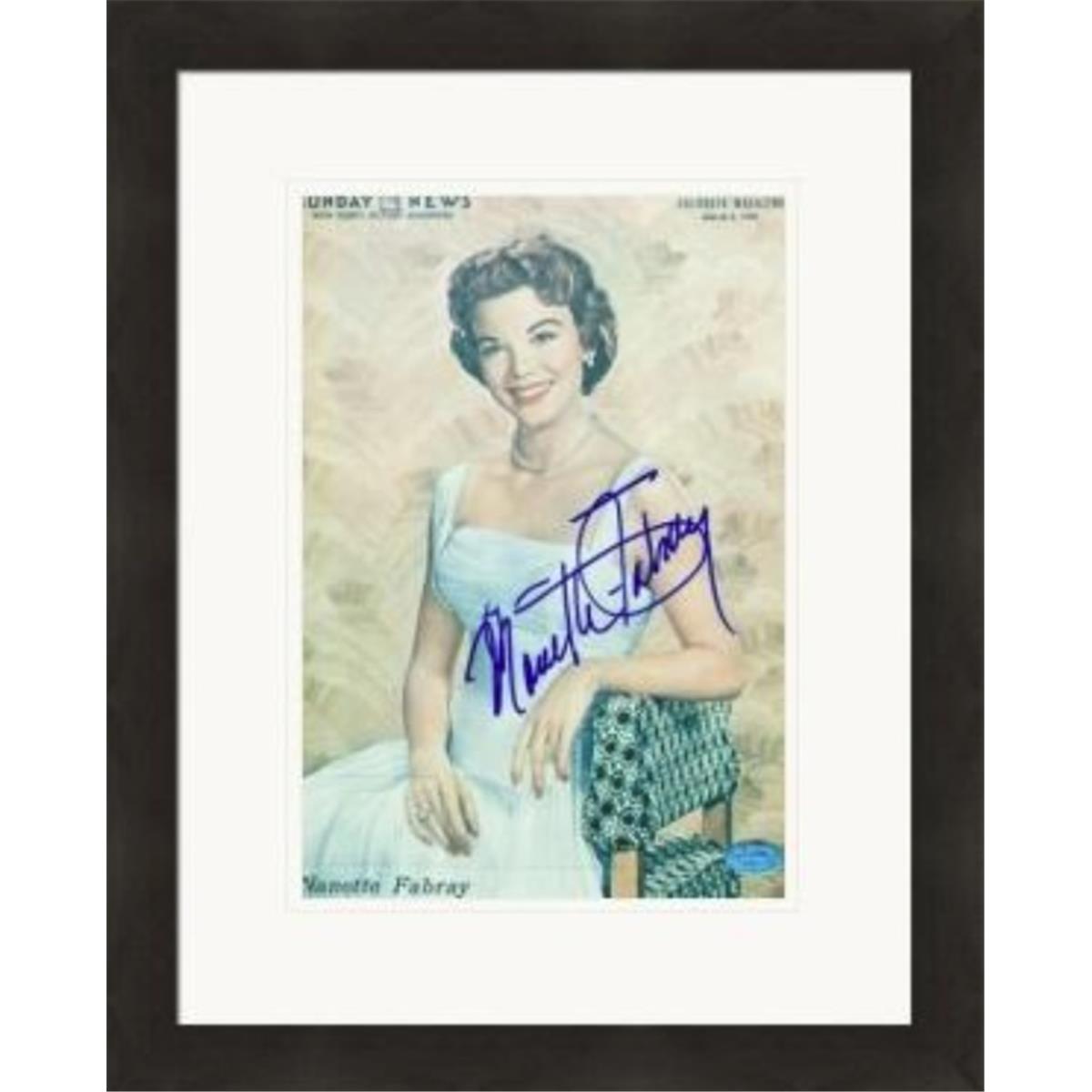 465107 8 x 10 in. Nanette Fabray Autographed 1 Matted & Framed Photo
